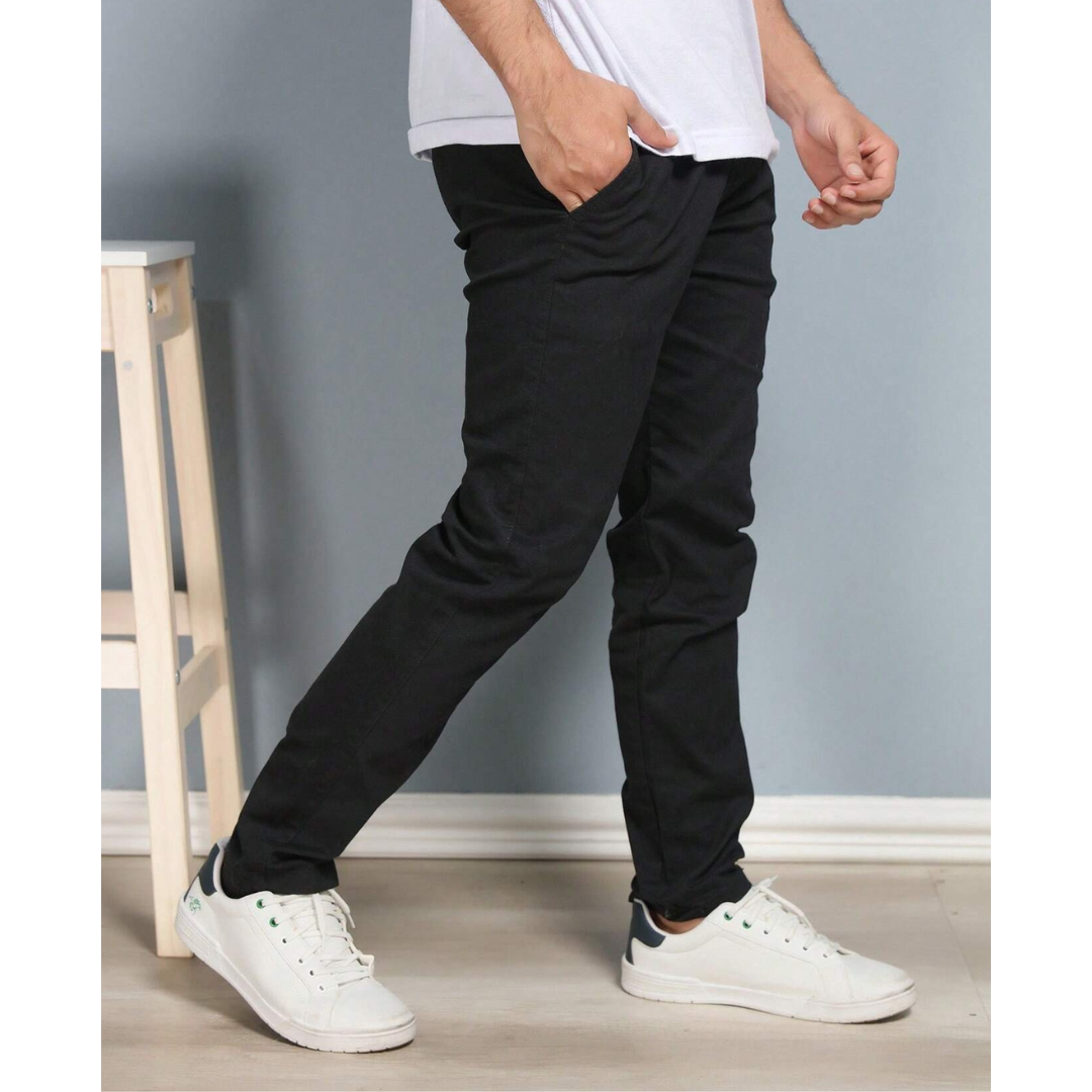 Calça Reta Masculina em Sarja - kit com 4