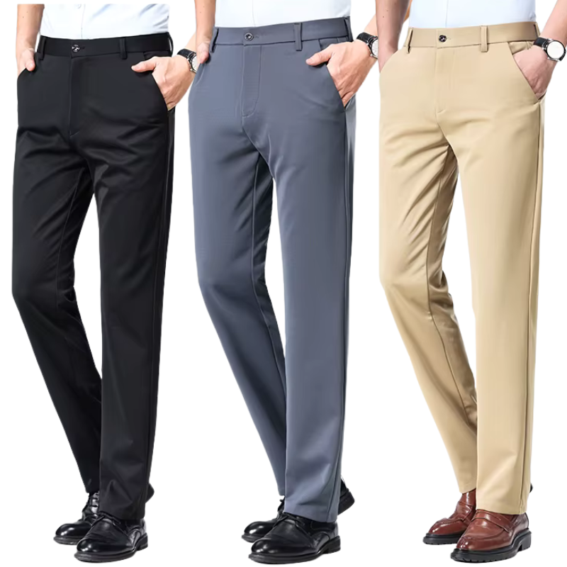 COMPRE 2 LEVE 3 | Calça Social Clássica Alfaiataria + Cinto de Brinde