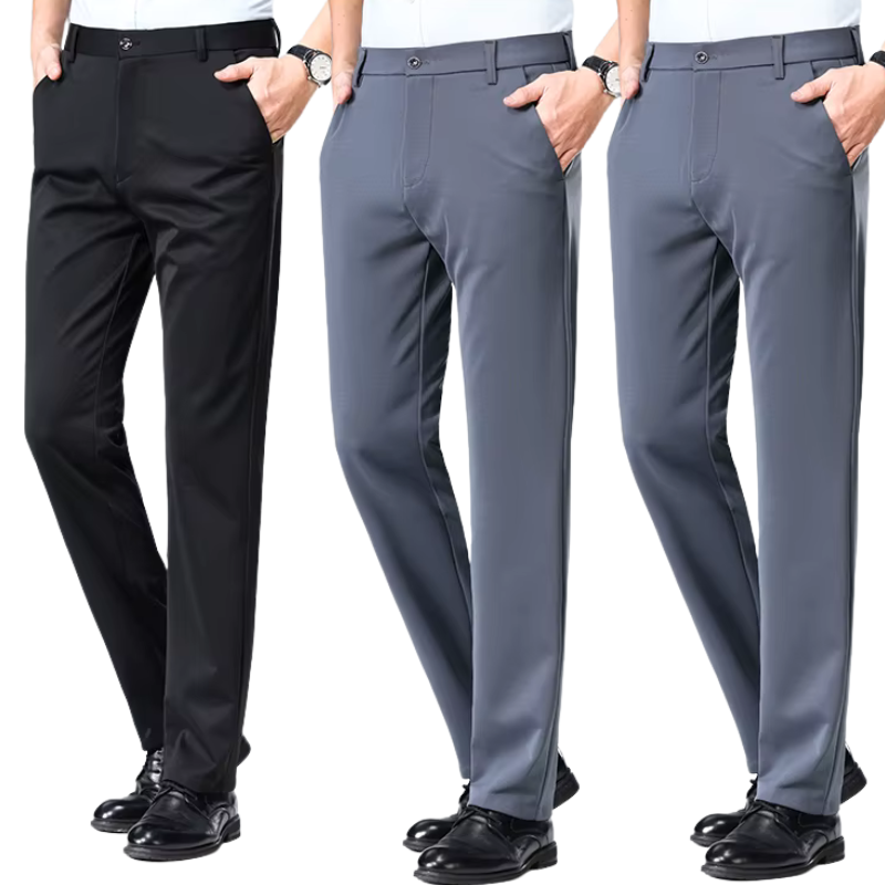 COMPRE 2 LEVE 3 | Calça Social Clássica Alfaiataria + Cinto de Brinde