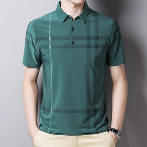 Camisa Masculina Polo com Listras