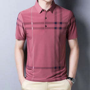 Camisa Masculina Polo com Listras