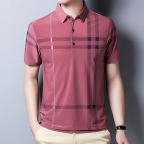 Camisa Masculina Polo com Listras