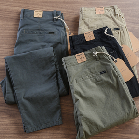 Calça Reta Masculina em Sarja - kit com 4