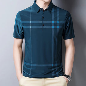 Camisa Masculina Polo com Listras