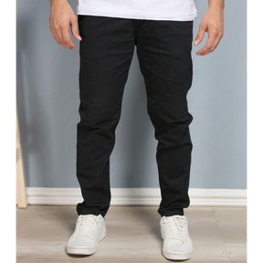 Kit 4 Calça Reta Masculina em Sarja + Brinde carteira minimalista