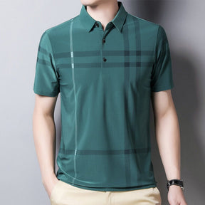 Camisa Masculina Polo com Listras