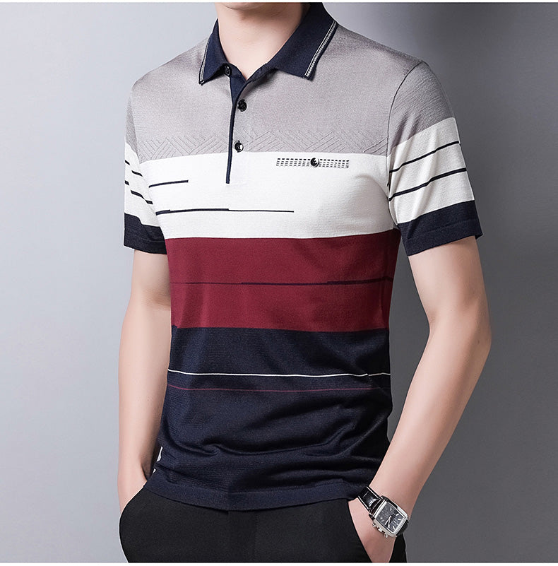 Camisa Masculina Polo Listrada