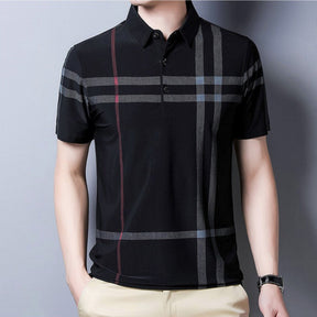 Camisa Masculina Polo com Listras